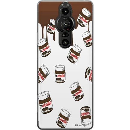 Kompatibelt Mobildeksel til Sony Xperia Pro-I Nutella Kawaii Style Søt Dessert