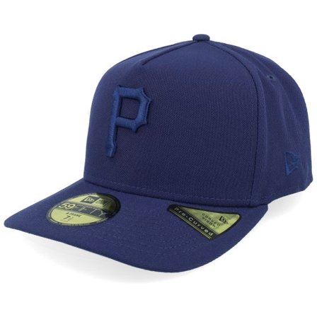 New Era - MLB Blå fitted Keps - Pittsburgh Pirates 59FIFTY Color Pack Pastel Light Navy A-frame Fitted @ Hatstore