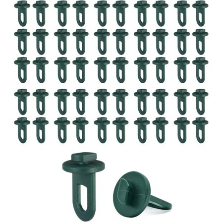 ING Plast Drivhusclips - 50 stk., fastgørelse til klatrehjælpemidler, planteholdere og hængeanordninger