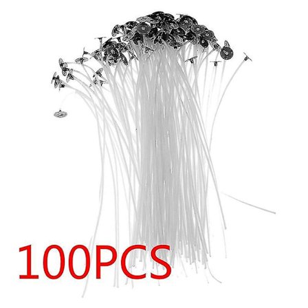 Liplasting 100 stk Bomullsveke for Lys uten Flamme i Ulike Størrelser