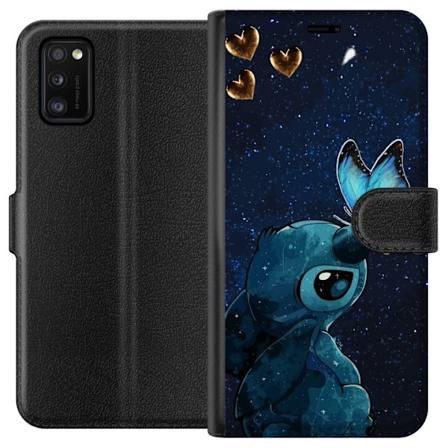 Samsung Galaxy A41 Tegnebogsetui Stitch sommerfugl