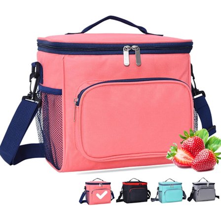 Lunch Bag Work Thermal Lunch Tote Bags Large Dual Compartment Food Bag för Män Barn Vuxna Damer Picknick Camping Skol Lunch Cooler Carrier Bags