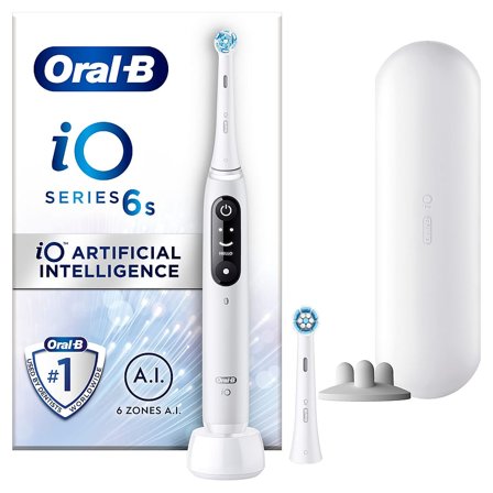 Oral-B iO 6s Eltandbørste Hvid, Medicin & Pleje, Tandbørster, El-tandbørster