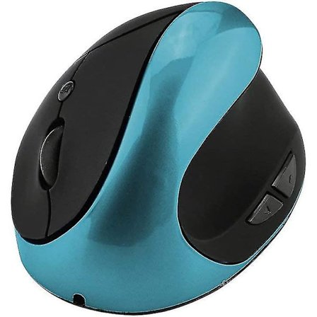 Langaton Hiiri, 2.4g Pysty Ergonomiset Usb, Nano-vastaanotin, Ladattava, Säädettävä Dpi 800/1200/1600/2400 (Sininen)