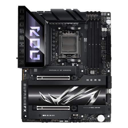 ASUS ROG CROSSHAIR X870E HERO ATX, AM5, DDR5, 3x M.2 PCIe 5.0, 2x USB4, 2.5GbE + 5GbE LAN, Wi-Fi 7 320MHz (802.11be)