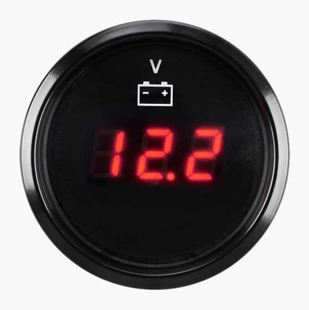 Biltema - Digitalt voltmeter 52 mm