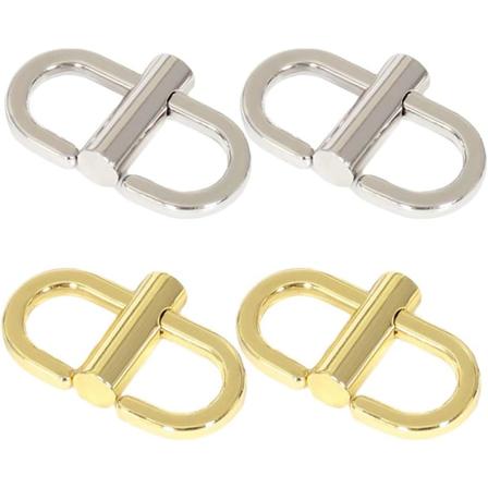 Justerbare metallspenner for kjedeveske håndveske Forkort lengde Kjedelenker Liten klips for crossbody kjedeveske Lengde Forkort tilbehør 4 stk
