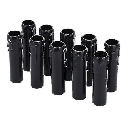 10 stk. Vintage Lys Drypper Plastdeksler 30 * 100 mm Rør Lysekrone Sokkeldeksler Lysekrone Vegglampe Anheng Dekorasjonfo-WELLNGS