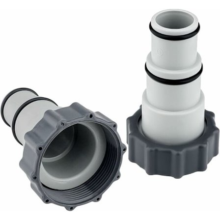 Pool Slange Adapter, 2 stk. Slange Adapter Pool Adapter A til Swimmingpool 32-38mm til Pumper Pool Tilbehør med Gevind, Tætningsring
