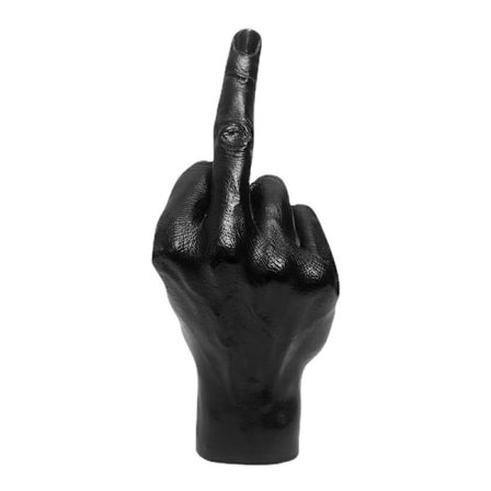 Kreativ vertikal bordsskiva med långfinger - personlighetspresent för Mode