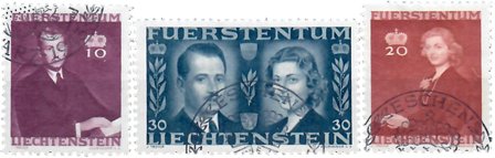 Liechtenstein 1943 - MICHEL 211-213 - Stemplet