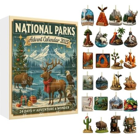 Kansallispuistojen joulukalenteri 2025, 24 päivän lähtölaskentakalenteri