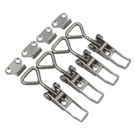 4 pakke Vippelåsklemmer Trekk Hasplåser Hurtigutløserhånd