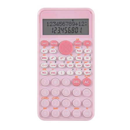 2-raders Standard Vetenskaplig Kalkylator Pink