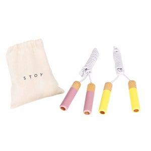 Stoy 2-Pack Pink FSC 100% Skipping Ropes 3 - 5 years - Outdoor play - 3 - 5 years - Pink - Garden games and toys