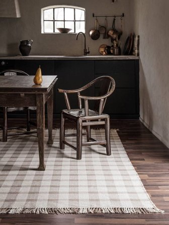 Small Haven Rug - Light Brown/Natural White 140X200