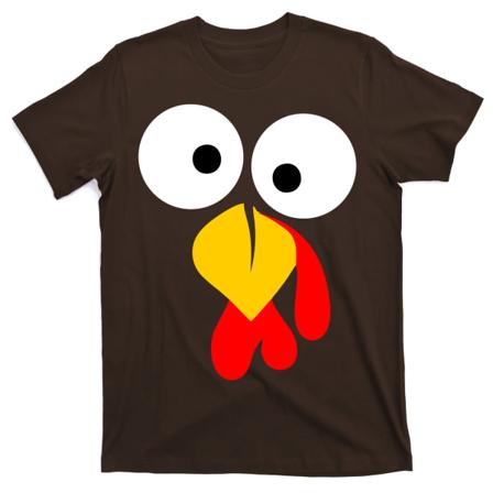 Turkki-kasvot Hauska Kiitospäivän T-paita ESTONE XXXL