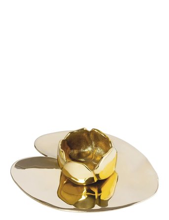 Hilke Collection Candlestand Ninfea Piccola - Gold - L14CM