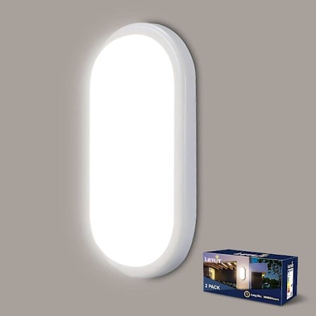 Kattovalaisin Kellarivalo, 15W 1800LM LED Seinävalaisin Soikea Kattovalaisin, IP65 Neutraali Valkoinen Seinälamppu Kellarivalo