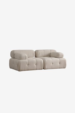 Hanah Home - 2-seters sofa Puca - Beige - 2-seters sofaer - Fra Homeroom