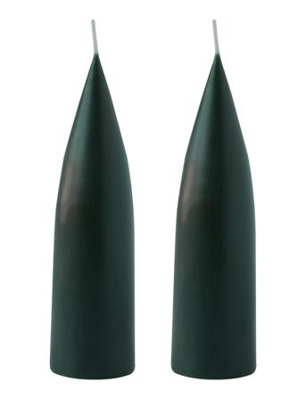 Hand Dipped C -Shaped Candles, 2 Pack Home Decoration Candles Block Candles Grønn Kunstindustrien