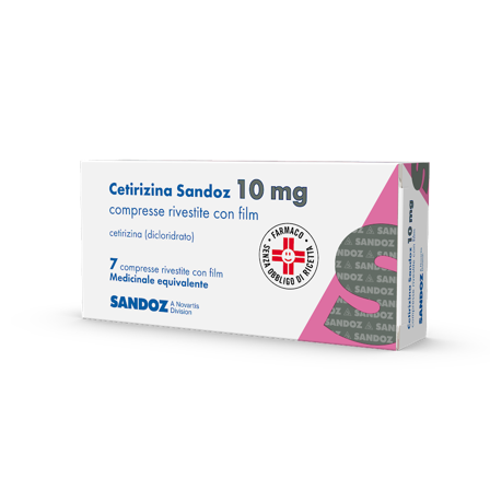 Cetirizina Sandoz 7 Compresse 10mg