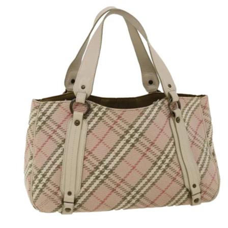 Burberry Vintage Pre-owned Canvas totes Pink, Dame Vintage Tasker, Størrelse: ONE Size