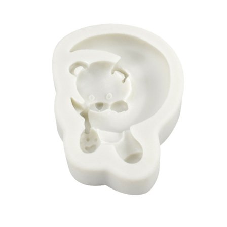 Mån- och Björnformade Silikonformar Kakor Choklad Fudge Tillverkning Livsmedelsgodkänd Form