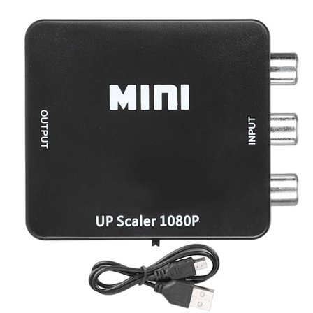 AV till HDMI-omvandlare RCA till HDMI-adapter Högupplöst video och ljud