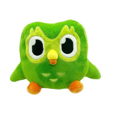 Ihana vihreä Duo Plushie Duo The Owl -sarjakuva-animepehmolelu Pehmeä täytetty eläin Plushie-nuket Lasten syntymäpäivälahja