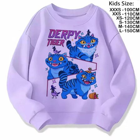 Elokuvafanien lahja Kpop Demon Hunters Huppari Tytöt Lapset Huntrix Lasten Collegepaita Söpö Tiikeri Harajuku Huppari Pojille Tytöille