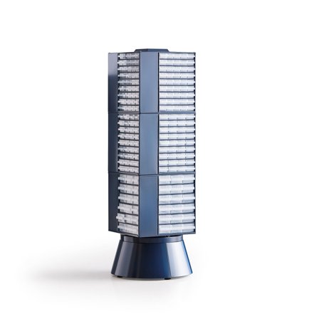 Drehbares Kleinteilemagazin mit 396 Laden