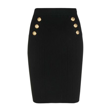 Balmain Midi Skirts Sort, Dame