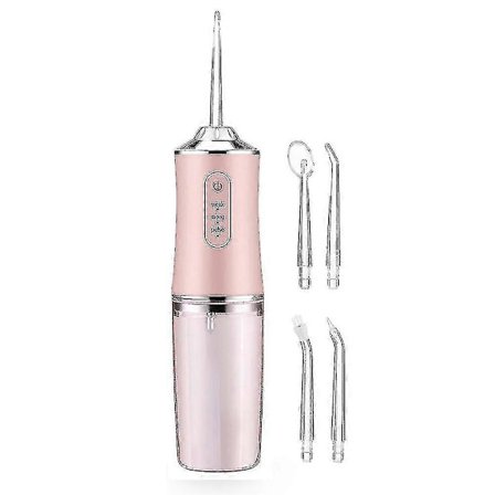 Oral Irrigator USB Uppladdningsbar Vattenflosser Portabel Dental Vattenstråle 220ml Vattentank Tandrengörare