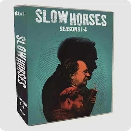 Nytt bokssett Slow Horses Sesong 1-4 DVD TV-serie 8-disker engelsk versjon