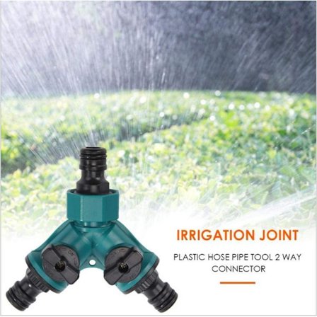 Way Plastslange Vanntilkobling Dobbelthode Hageslange Vanningsmaskin Vannstrømjustering