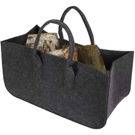 Filthåndtak Bærepose Sammenleggbar Ved Oppbevaringsposer med Håndtak 50 * 25 * 25cm Svart 1 stk