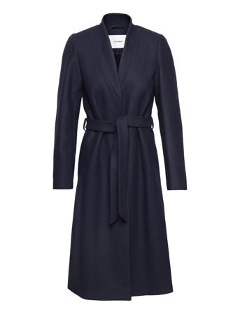 Christina Double Collar Coat Outerwear Coats Winter Coats Svart IVY OAK