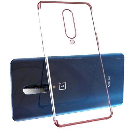 OnePlus 7 Pro - Stilfuldt Floveme beskyttelsescover Roséguld