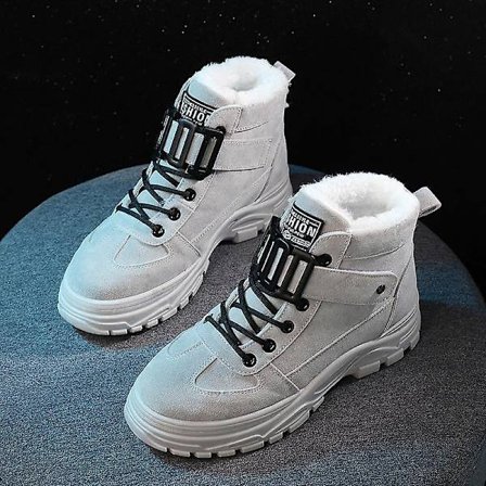 Ny vintermodestil High-top Casual Vattentäta varma snöstövlar