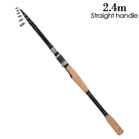 Teleskopisk fiskestang Stream Håndstang 2.4M LIGE HÅNDTAG