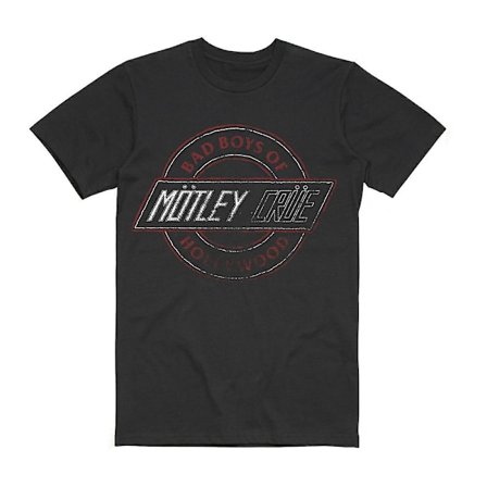 Motley Crue Bad Boys Circle Seal Tee T-skjorte