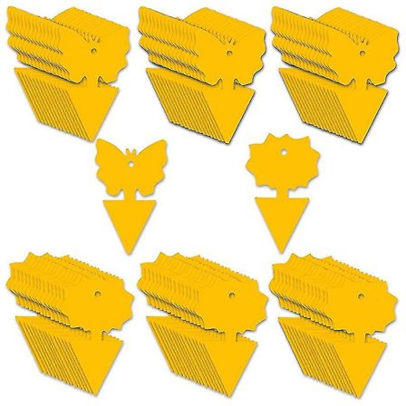 96kpl Fruit Fly Sticky Traps, Gnat Traps Hyönteisten ansa kasveille Keittiö sisä- ja ulkokäyttöön, The Pla