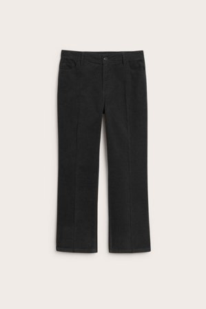 Kappahl | Spodnie sztruksowe o kroju kick flare | Czarne