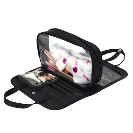 Toalettmappe med rom - Svart Svart