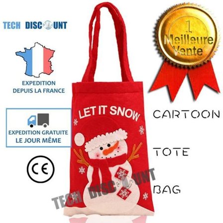 Håndtaske - TECH DISCOUNT - Jul - Rød - Stof - 21x51 cm