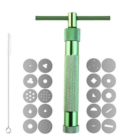 1 Sæt/22 stk. Bærbar Polymer Ler Ekstruder Sculpey Skulpturværktøj Lerpresse