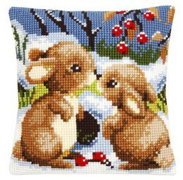 Broderikit Kudde Första vännen - Vervaco