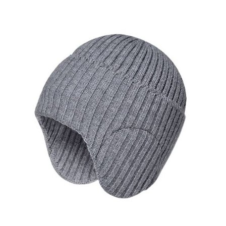 Vinterstrikket hue Ørebeskyttelseshætte FARVE 1 FARVE 1