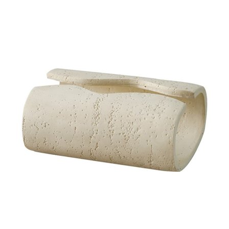 Elegant lommetørklestativ i resin - rektangulær, imitasjon av steindesign, perfekt til bad og hjemmeinnredning_OF